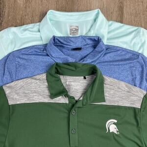 (Lot of 3) Golf Performance Polos Men's Large Calloway Par Four Columbia Bundle